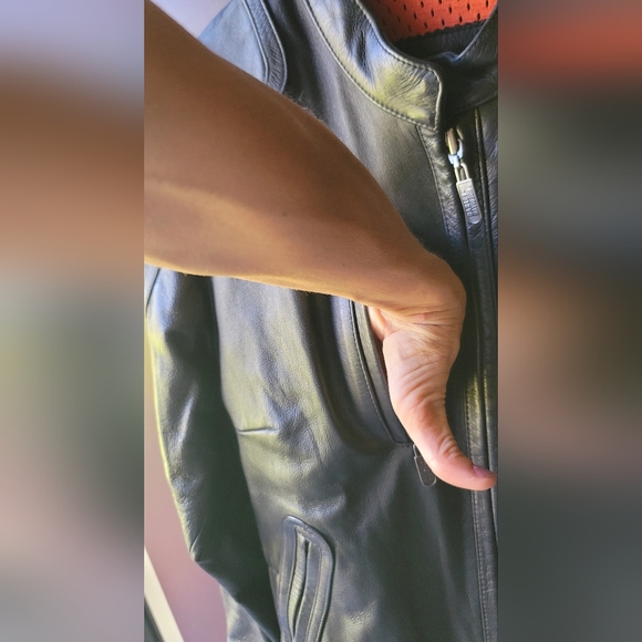 Vintage Womens SM Harley Davidson‎ leather jacket with Embroidery Biker Jacket - Picture 12 of 16